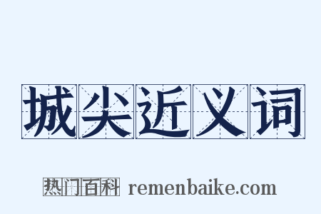 城尖近义词是什么意思的图片